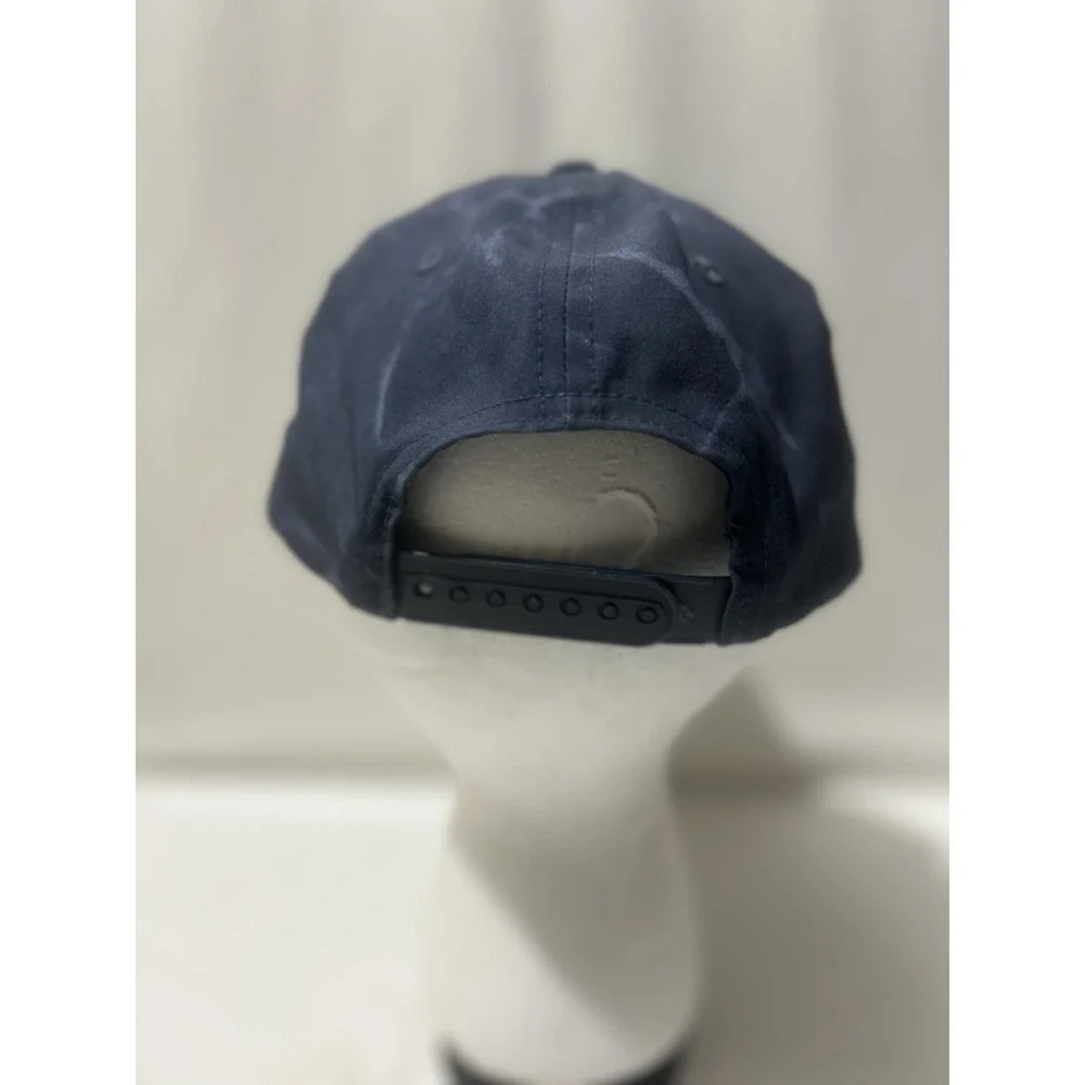 Travis‎ Matthew Golf Adjustable Snapback Hat Cap Patch Blue All Over Graphic